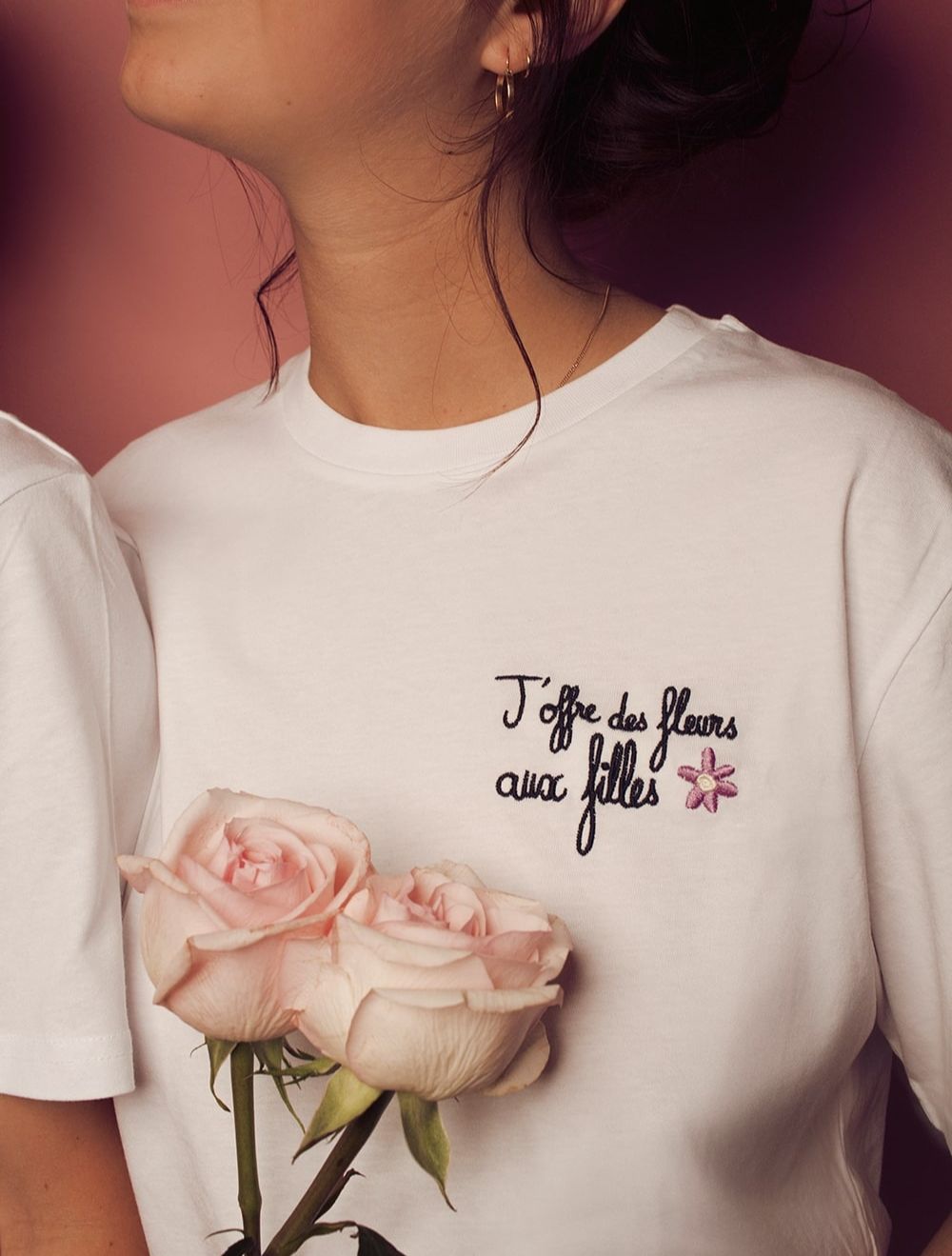 T-shirt J'offre des fleurs aux filles
