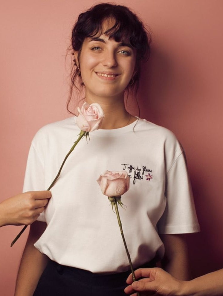 T-shirt J'offre des fleurs aux filles