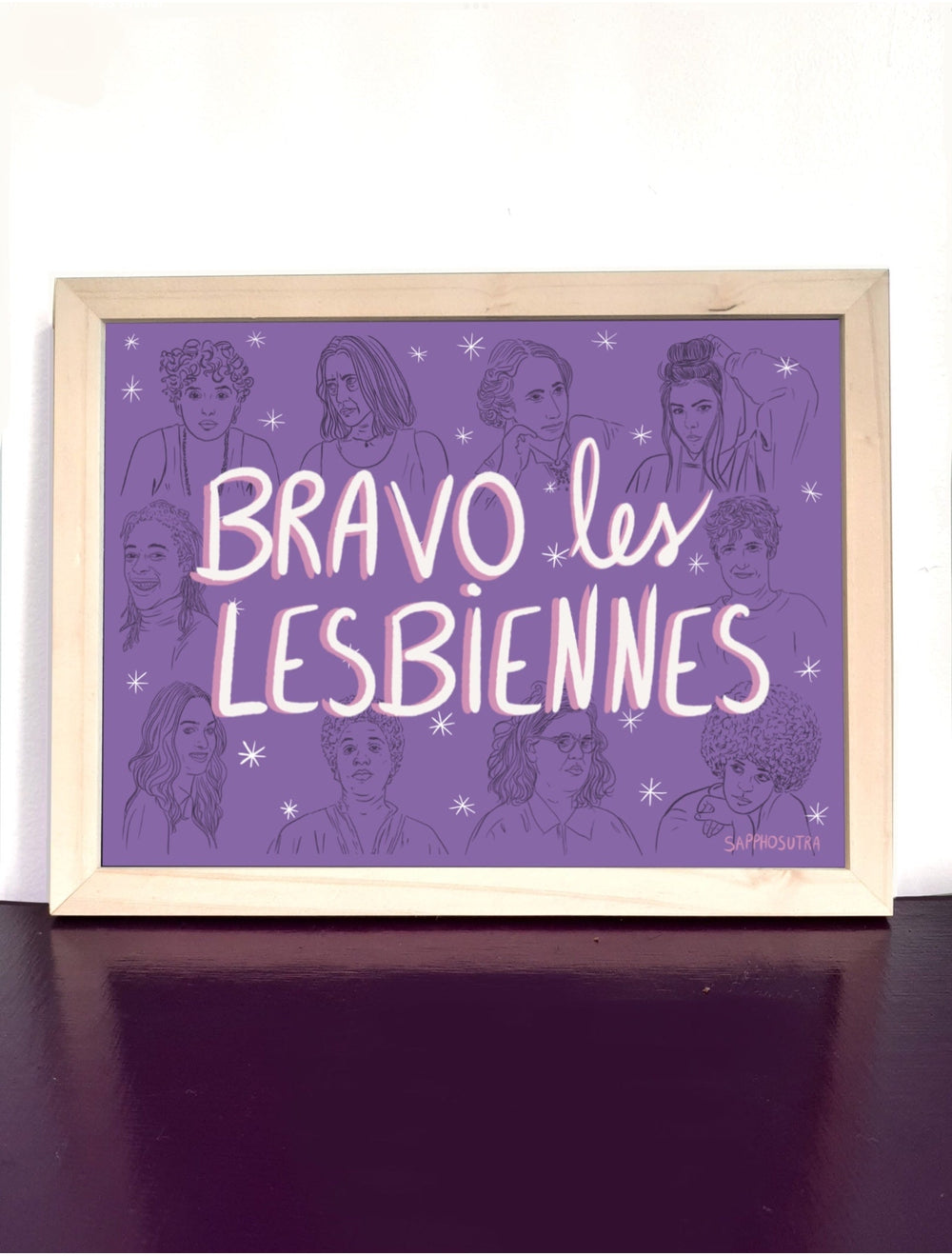 Carte Postale lesbienne - Bravo les Lesbiennes