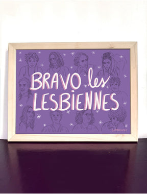 Carte Postale lesbienne - Bravo les Lesbiennes