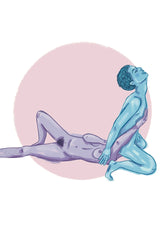 Affiche Lesbienne LGBT Position Le mât - Impression A3
